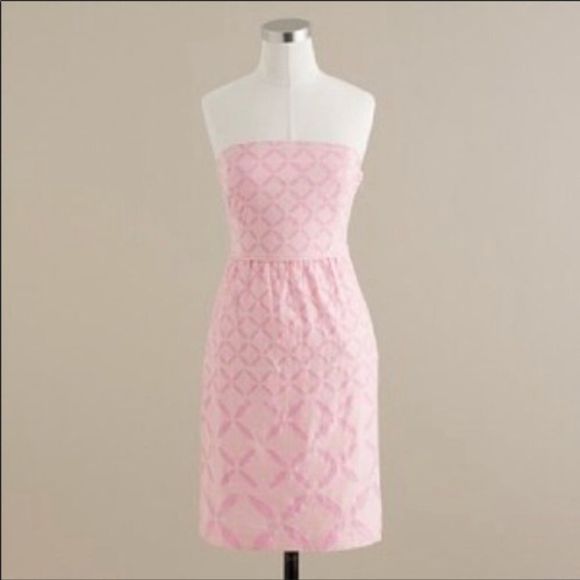 J. Crew Dresses & Skirts - J. Crew Ginny Pink Eyelet Floral Sun Dress XS / S